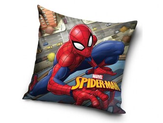 Carbotex Povlak na polštářek Spider-Man nad Městem 40x40 cm