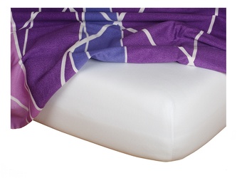 Dadka Jersey prostěradlo bílá 80x220x20 cm