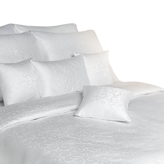 Dadka Povlečení damašek Ornella FNR bílá 140x200, 70x90 cm