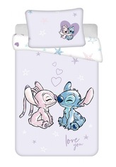 Jerry Fabrics Povlečení do postýlky Lilo and Stitch Purple baby 100x135, 40x60 cm