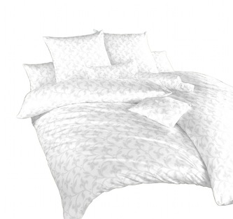 Dadka Povlečení damašek Rokoko bílé 240x200, 2x70x90 cm