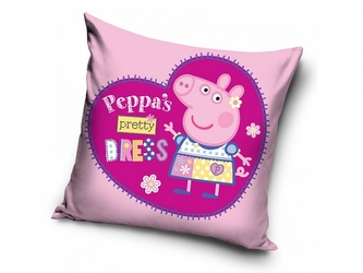 Carbotex Polštářek Prasátko Peppa Modelka 40x40 cm