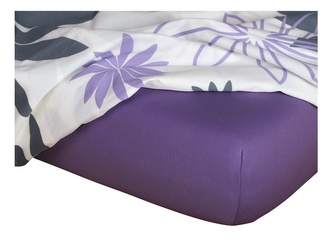Dadka Jersey prostěradlo purpur 60x120x10 cm