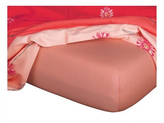Dadka Jersey prostěradlo losos 70x140x10 cm