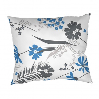 Dadka Povlak na polštář krep Agáta denim na bílém 70x90 cm