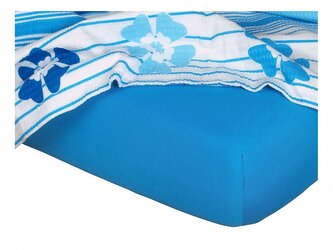 Dadka Jersey prostěradlo denim 180x200x20 cm