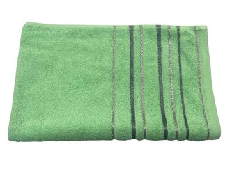 Měkoučký ručník ZARA s jemným proužkem. Velikost 40x60 cm. Barva ručníku je hrášková.