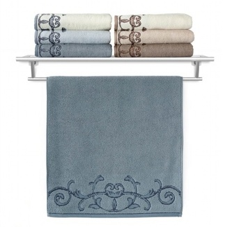 Veba Ručník Terry Barocco II. šedomodrá 50x100 cm