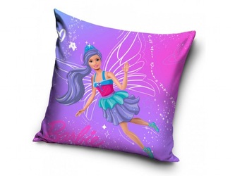 Carbotex Povlak na polštářek Barbie a Kouzelná víla 40x40 cm