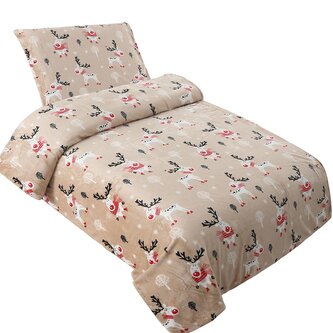 Jahu Povlečení mikroflanel Rudolf 140x200, 70x90 cm