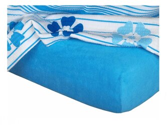 Dadka Froté prostěradlo denim 80x200x20 cm