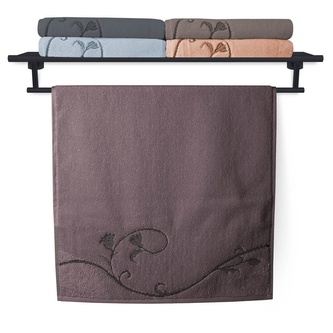 Veba Osuška Terry Floral Dance 036 hnědošedá 70x140 cm
