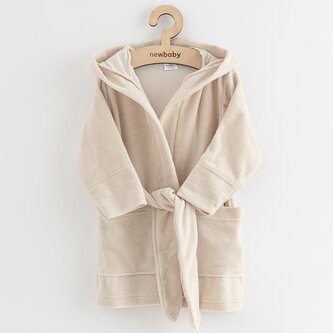Dětský froté župan New Baby Comfortably beige - velikost 116/122
