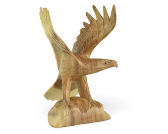 Dřevěná soška Orel 25 cm - pohled doprava - var. C