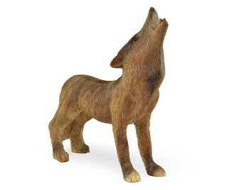 Dřevěná soška Vlk 20 cm - varianta B