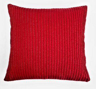 Dekorační povlak na polštář | GLACIAL | lesklá červená | 45x45 cm | 709074