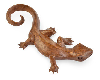 Dřevěná dekorace Ještěrka - 20 cm - var. A