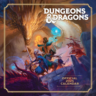 Kalendář 2025 Dungeons & Dragons, 30 x 30 cm
