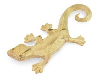 Dřevěná dekorace Ještěrka - 20 cm - var. D