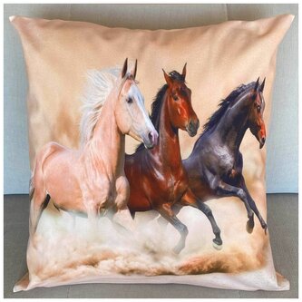Dekorační polštář s motivem KONĚ I. 40x40 cm Mybesthome