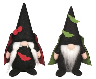 Skřítek upír z filcu na postavení 18 cm