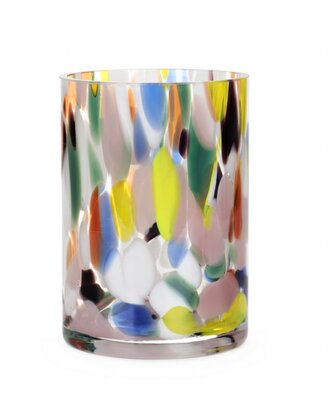 Koupelnový kalíšek | RHORY | s barevnými vzory | 7,5x7,5x10,5 cm | 883236