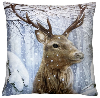 Vánoční polštář VÁNOČNÍ JELEN I. 40x40 cm Mybesthome