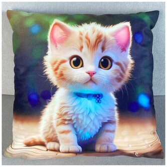 Dekorační polštář s motivem - KOŤĚ 40x40 cm Mybesthome