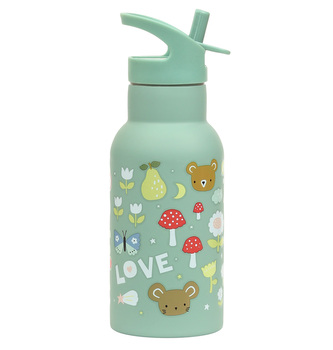 A Little Lovely Company - nerezová lahev na pití, 350 ml  - radost
