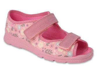 969Y173 31 - dívčí sandálky Befado růžové, kytičky 969Y173_32