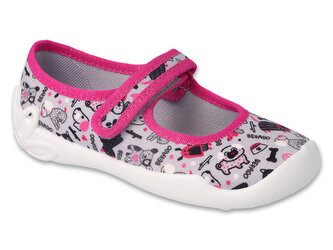 114Y521 - dívčí balerínky Befado šedé, pejsci 114Y521_34