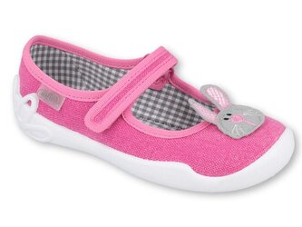 114X430 - dívčí balerínky Befado růžové, zajíc 114X430_30