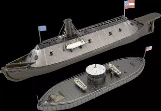 METAL EARTH 3D puzzle Monitor & Merrimack (ICONX)