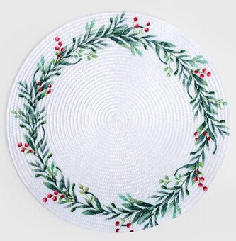 Vánoční prostírání | TAVIAN | s jeřabinami | O  38 cm | 719387