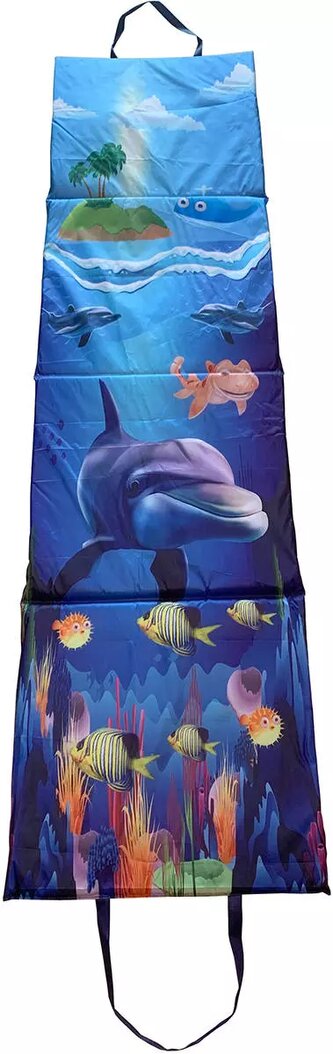 Lehátko plážové skládací textilní mořský svět 180x48cm