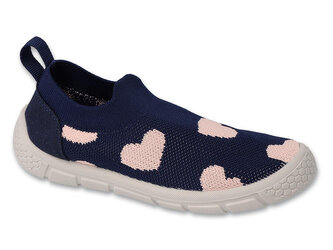 102X020 23 dívčí obuv Befado HONEY modrá, srdíčka 102X020_26