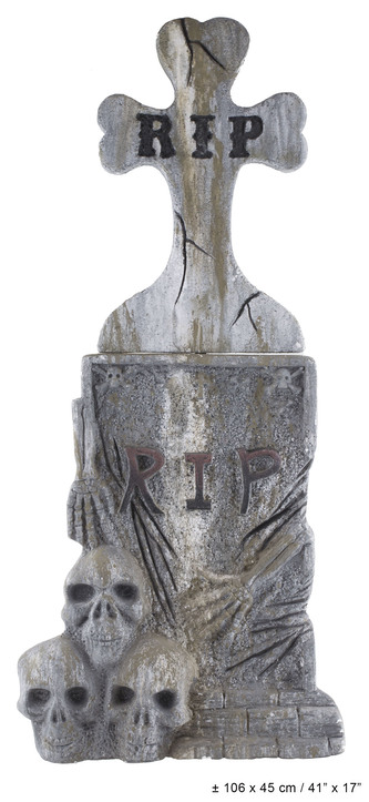 Halloween náhrobní kámen kříž, 100 cm