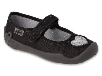 114Y538 - dívčí balerínky Befado třpytivě černé 114Y538_33