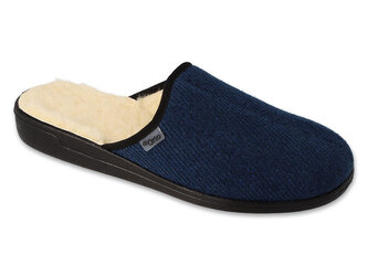 000M325 - Befado Dr.ORTO - pantofle pánské, modré, ovčí vlna 000M325_46