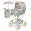 DeCuevas 82045 Skládací kočárek pro panenky REBORN se slunečníkem a doplňky PROVENZA - 90 cm