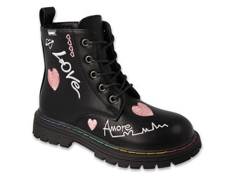 169X019 - vysoké dívčí Befado, černé, love 169X019_27