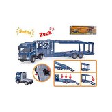 Přepravník aut 40cm 1:24 kov na baterie na setrvačník se světlem