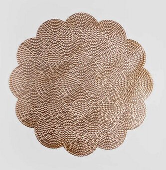 Prostírání kulaté | BENNETT | zlatá | O 38 cm | 719400