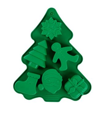 Silikonová forma na pečení Forma | ARDE | na vánoční cukroví ve tvaru stromečku | 23x19 cm | 715808
