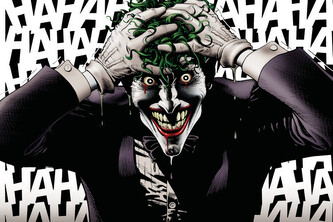 Umělecký tisk Joker - HAHAHA, 40 × 26.7 cm