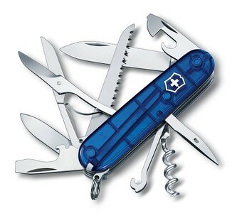 Victorinox 1.3713.T2 Huntsman multifunkčný nôž 91mm, transparentná modrá, 15 funkcií