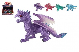Drak figurka plast 10cm 4 druhy (1 ks)