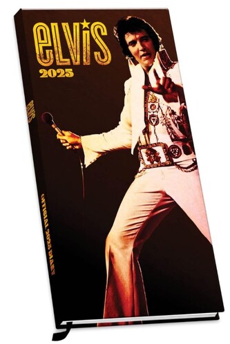 Slim diář 2025 Elvis Presley (8,3 x 16,5 x 1,5 cm)