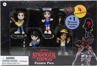 Figurka Stranger Things collection - Steve, Mike, Robin, Argyle, 30 x 19,8 cm