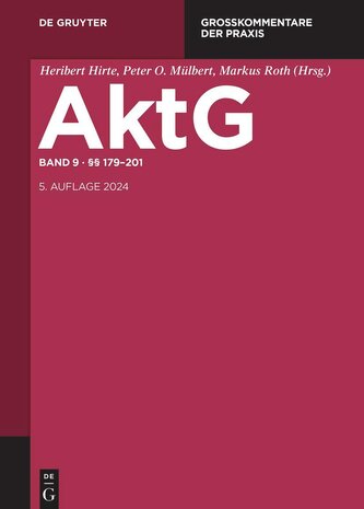 Aktiengesetz §§ 179-201